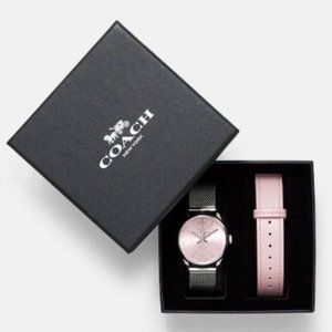 NWOT COACH Boxed Ruby Watch Gift Set